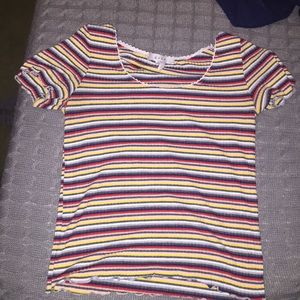 Multi colored stripped shirt